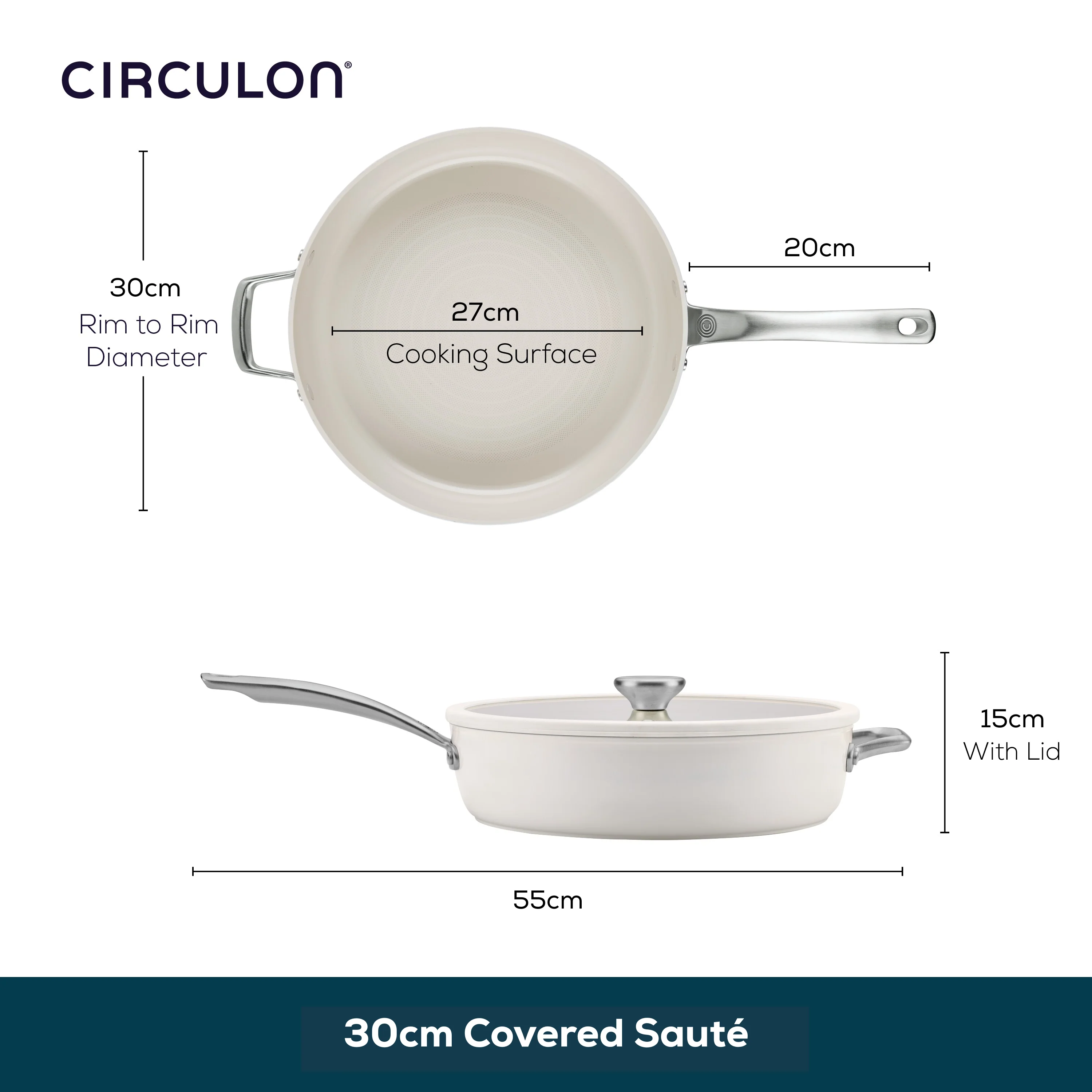 Halo LaserDefense™ Non-Stick Ceramic Frying Pan & Sauté Pan Set - 4 Piece - Image 15