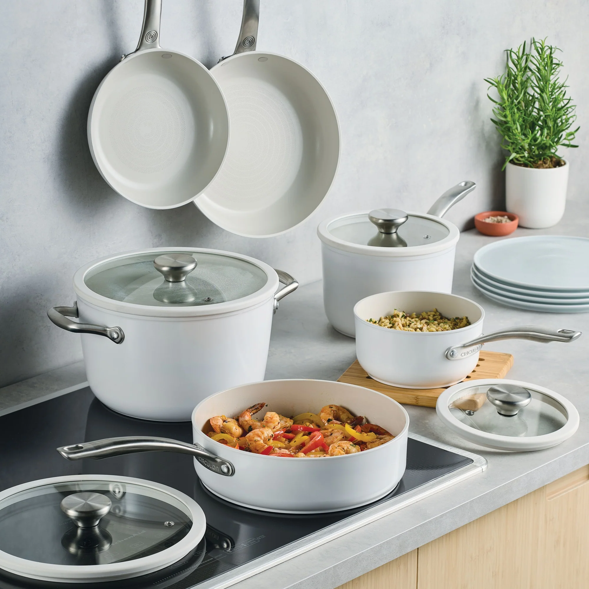 Halo LaserDefense™ Non-Stick Ceramic Cookware Set - 6 Pieces - Image 2