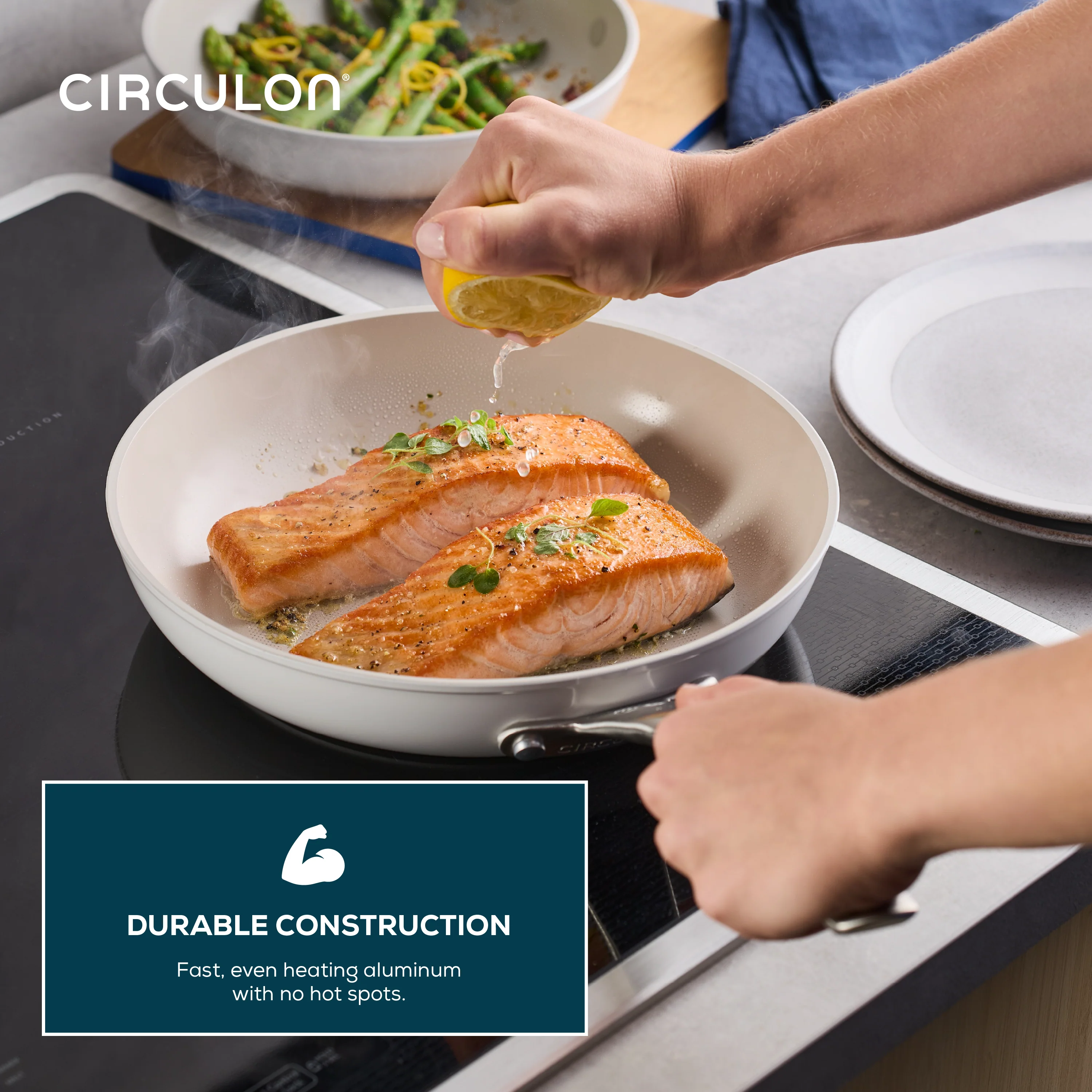 Halo LaserDefense™ Non-Stick Complete Ceramic Pan Set - 8 Pieces - Image 3