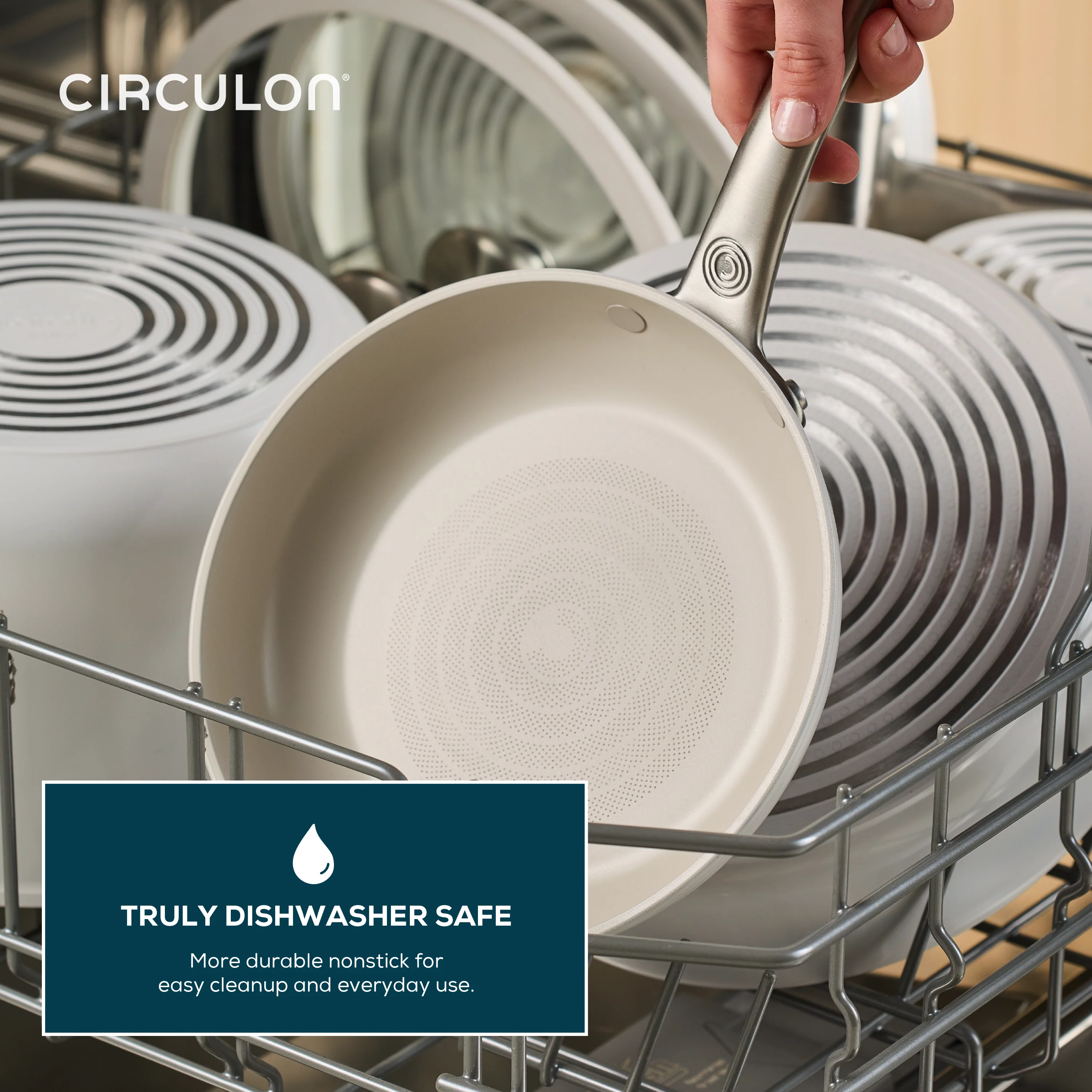 Halo LaserDefense™ Non-Stick Ceramic Frying Pan Twin Set - 20cm & 25cm - Image 10