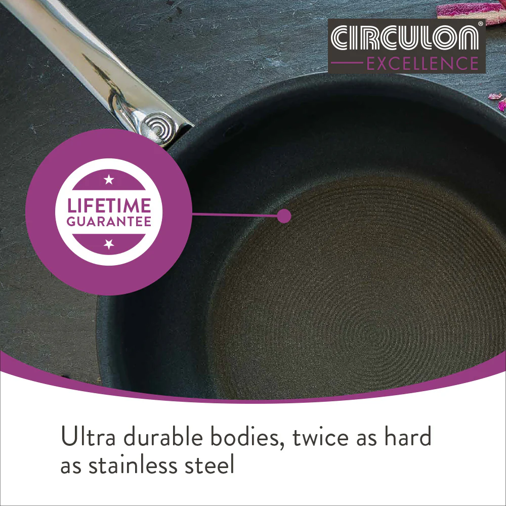 Excellence Non-Stick Induction Saucepan & Lid, Skillet & Milk Pan Set - 4 Pieces - Image 5