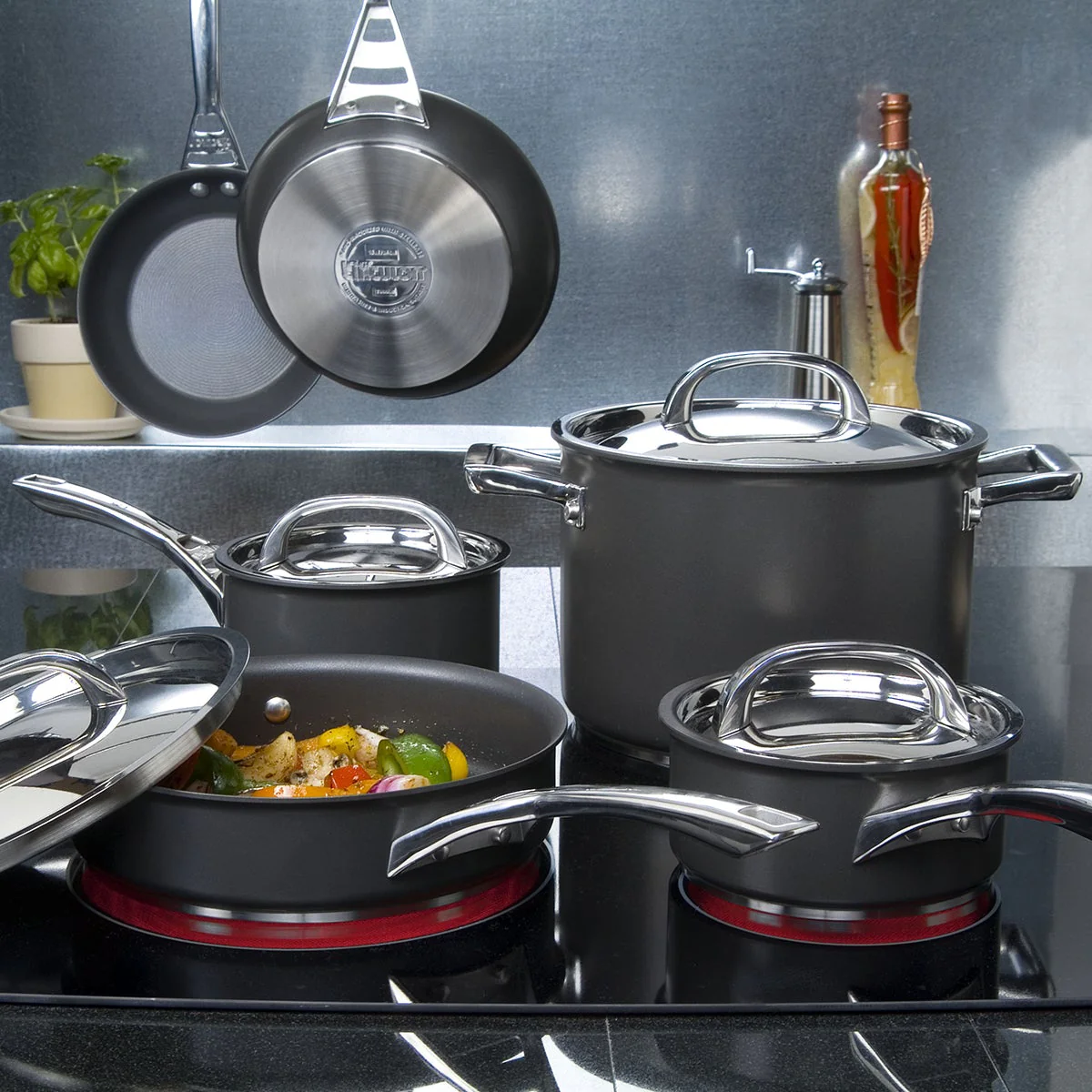 Infinite Non-Stick Induction Sauté, Stockpot & Skillet Pan Set - 7 Piece - Image 11