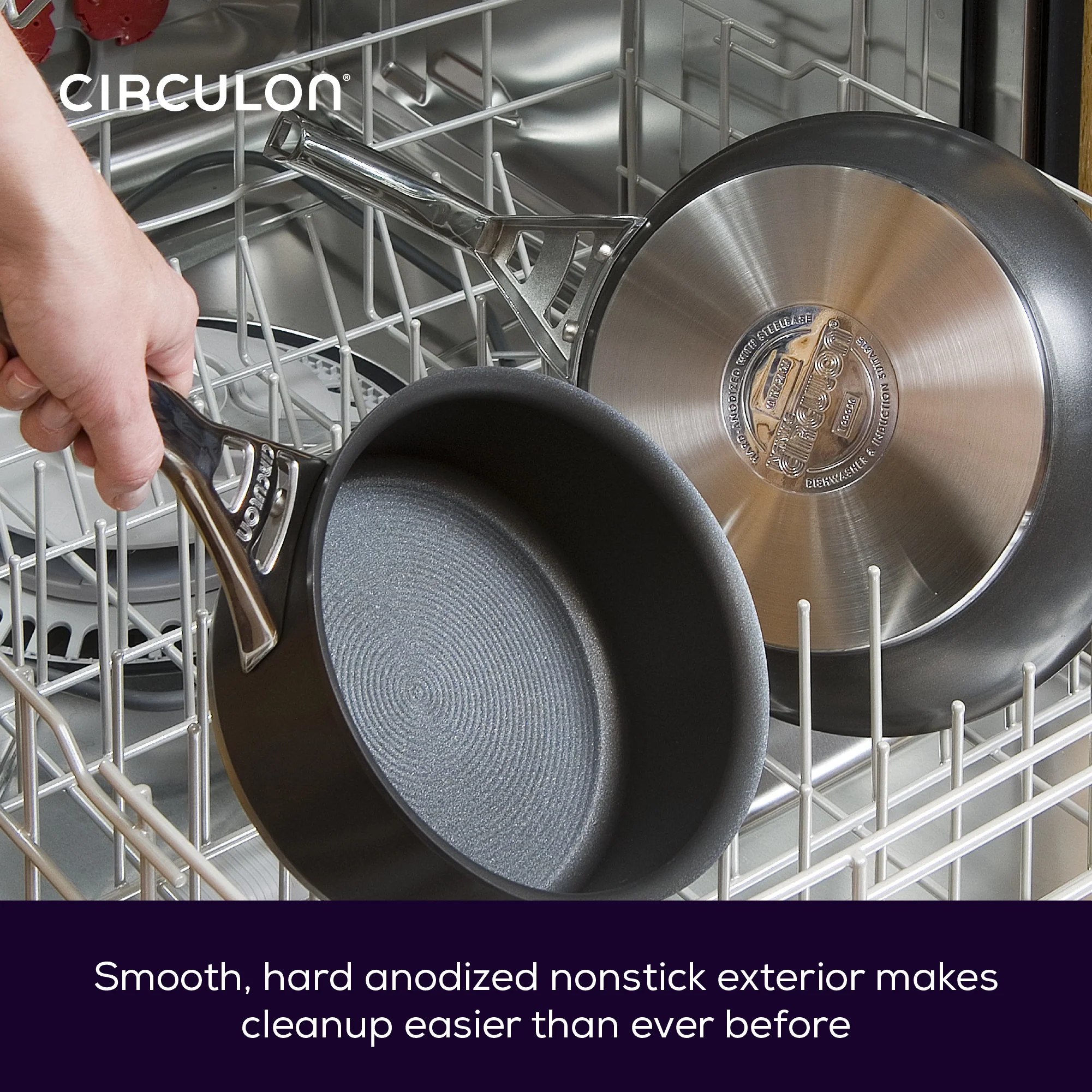 Infinite Non-Stick Induction Sauté, Stockpot & Skillet Pan Set - 7 Piece - Image 3
