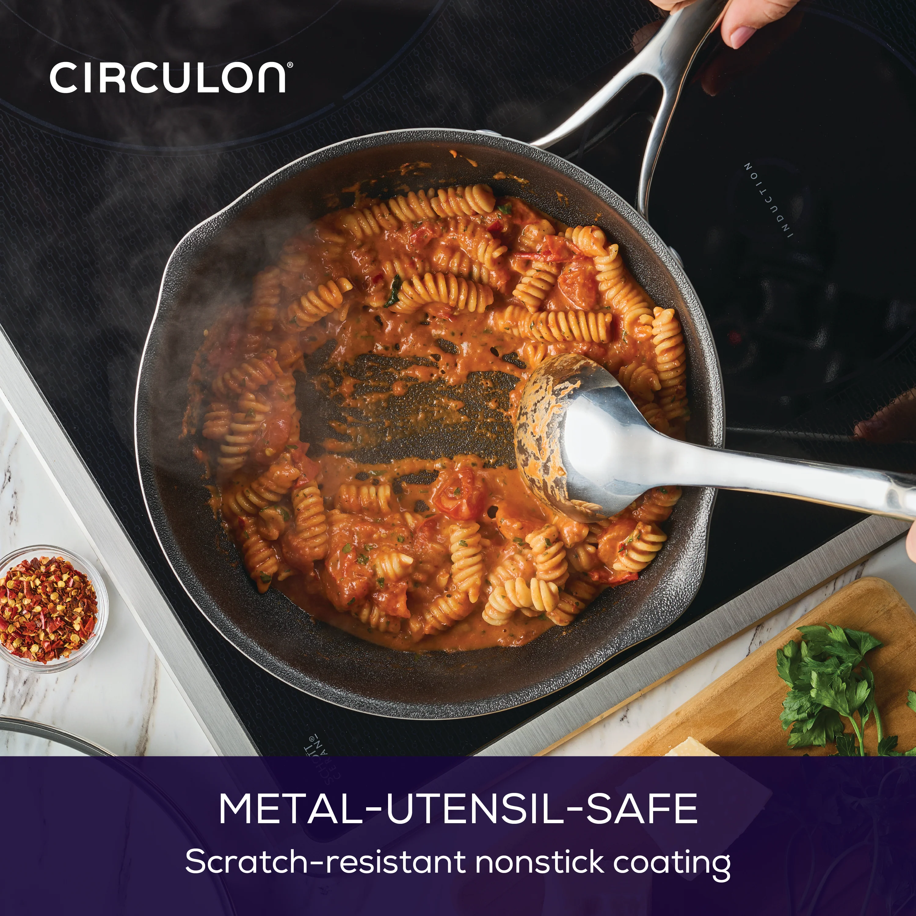 Infinity Pan with ScratchDefense Extreme Non-Stick - 24cm/2.8L - Image 2