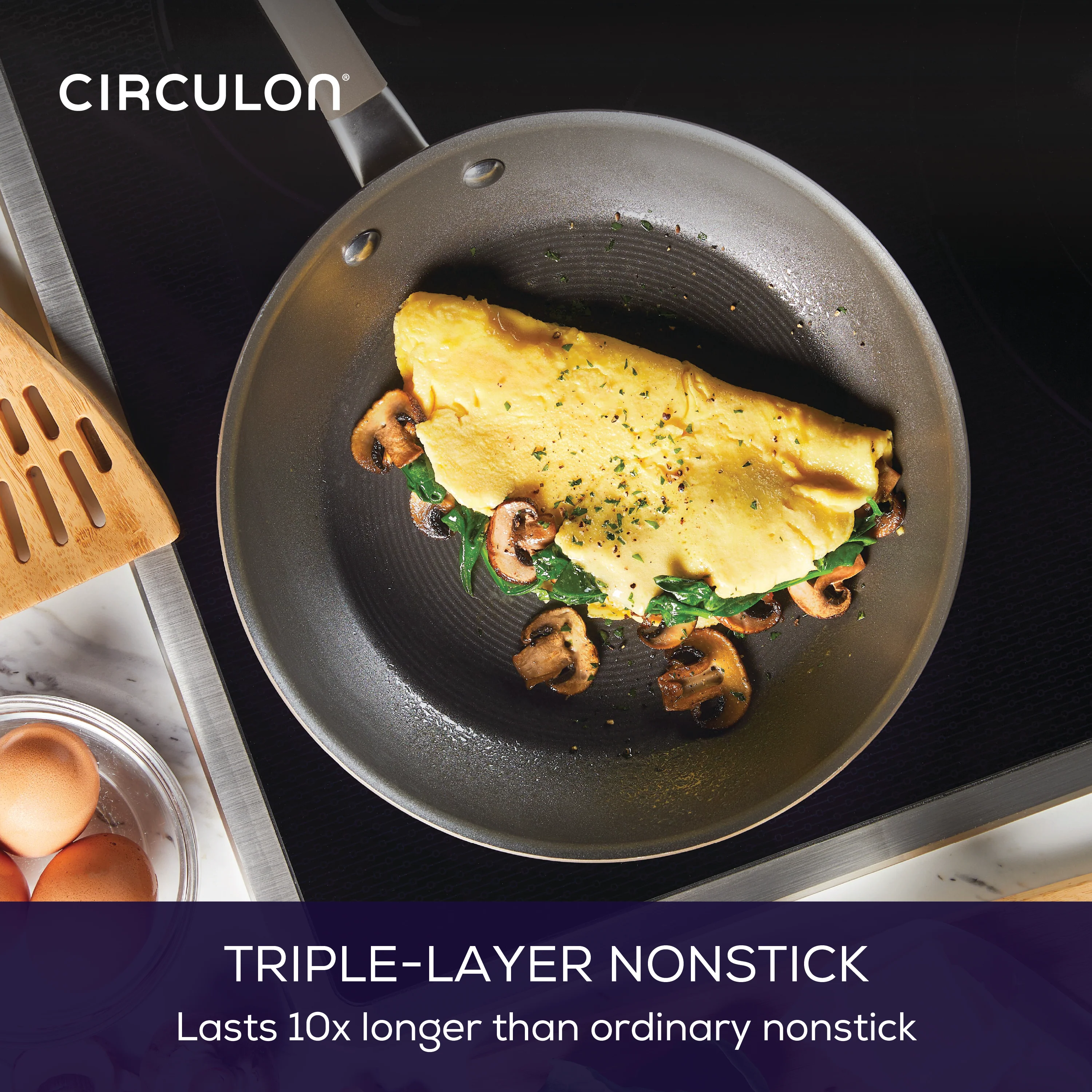 Premier Professional Non-Stick Induction Saucepan, Sauté Pan & Skillet Set - 6 Pieces - Image 2