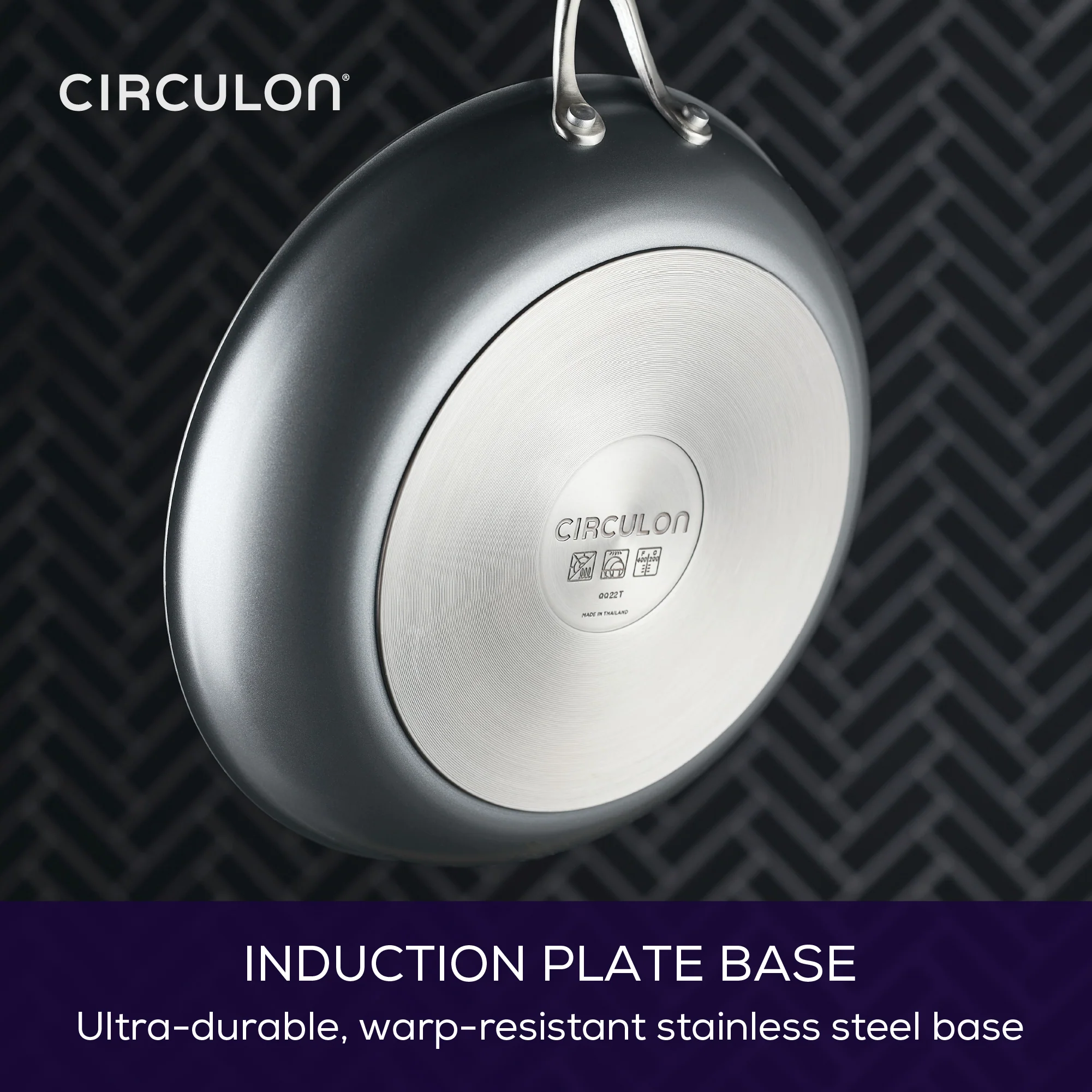 ScratchDefense Extreme Non-Stick Induction Frying Pan with Lid - 30 cm - Image 4