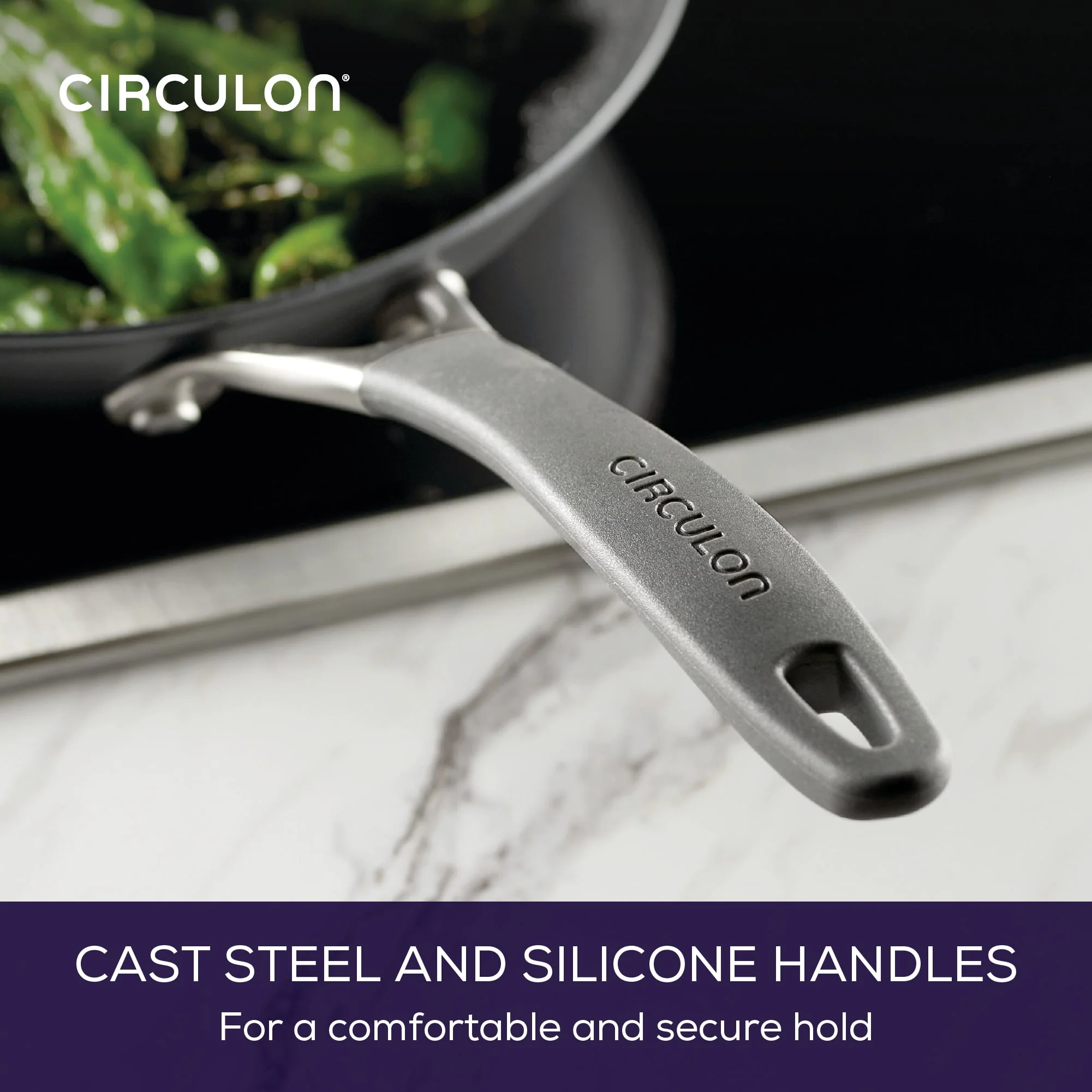ScratchDefense Extreme Non-Stick Induction Frying Pan - 3 Sizes - Image 3