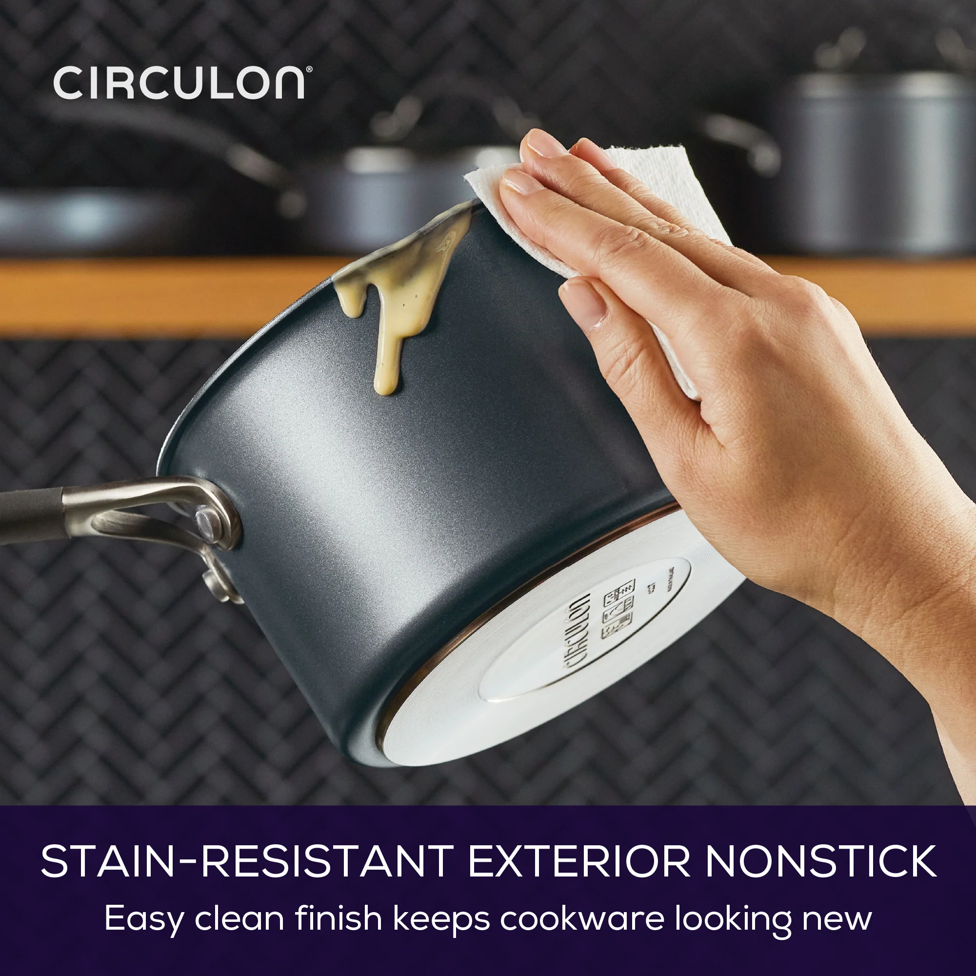 ScratchDefense Extreme Non-Stick Frying Pan, Saucepan, Sauté & Stockpot Set - 5 Pieces - Image 8