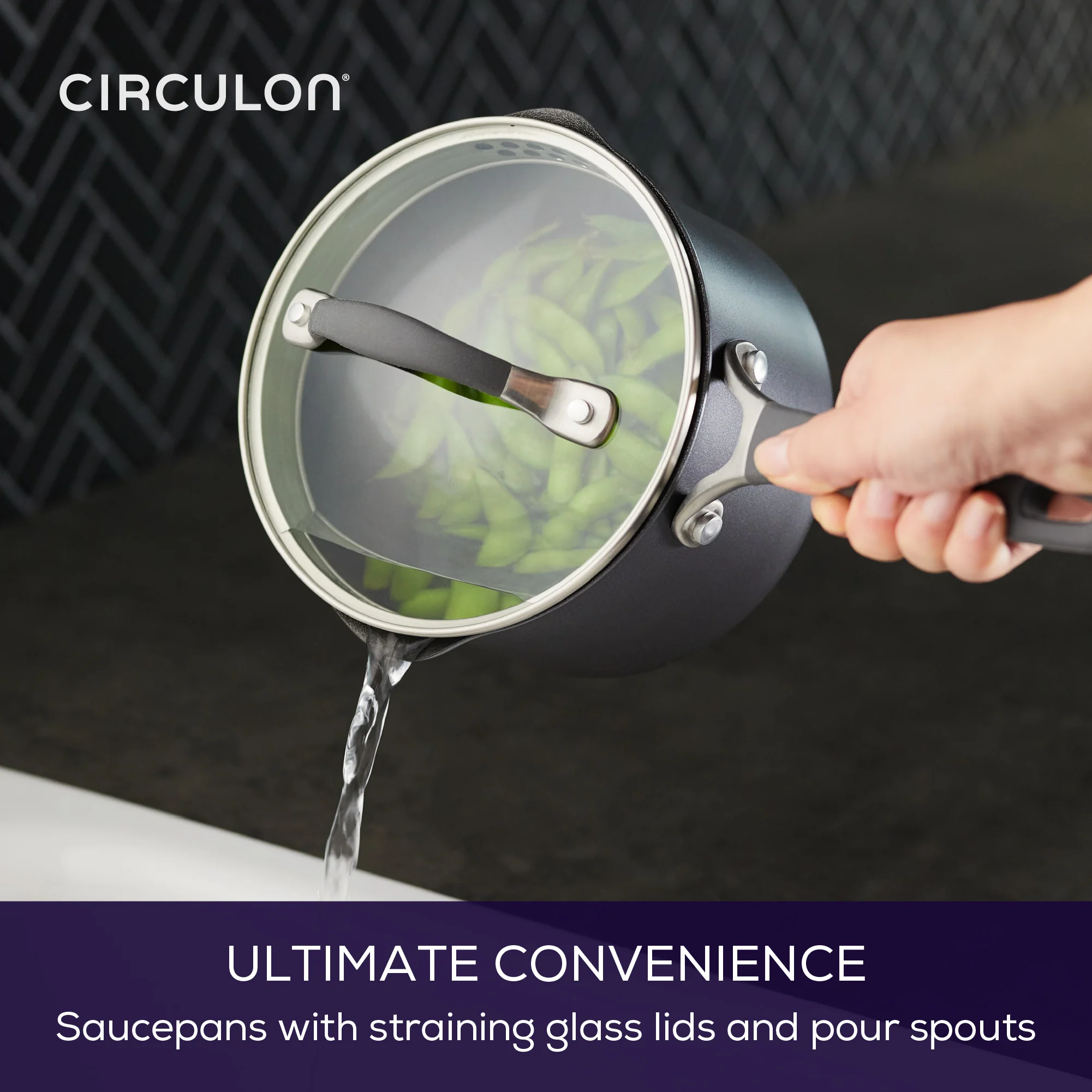 ScratchDefense Extreme Non-Stick Straining Saucepan & Lid - 2 Sizes - Image 9