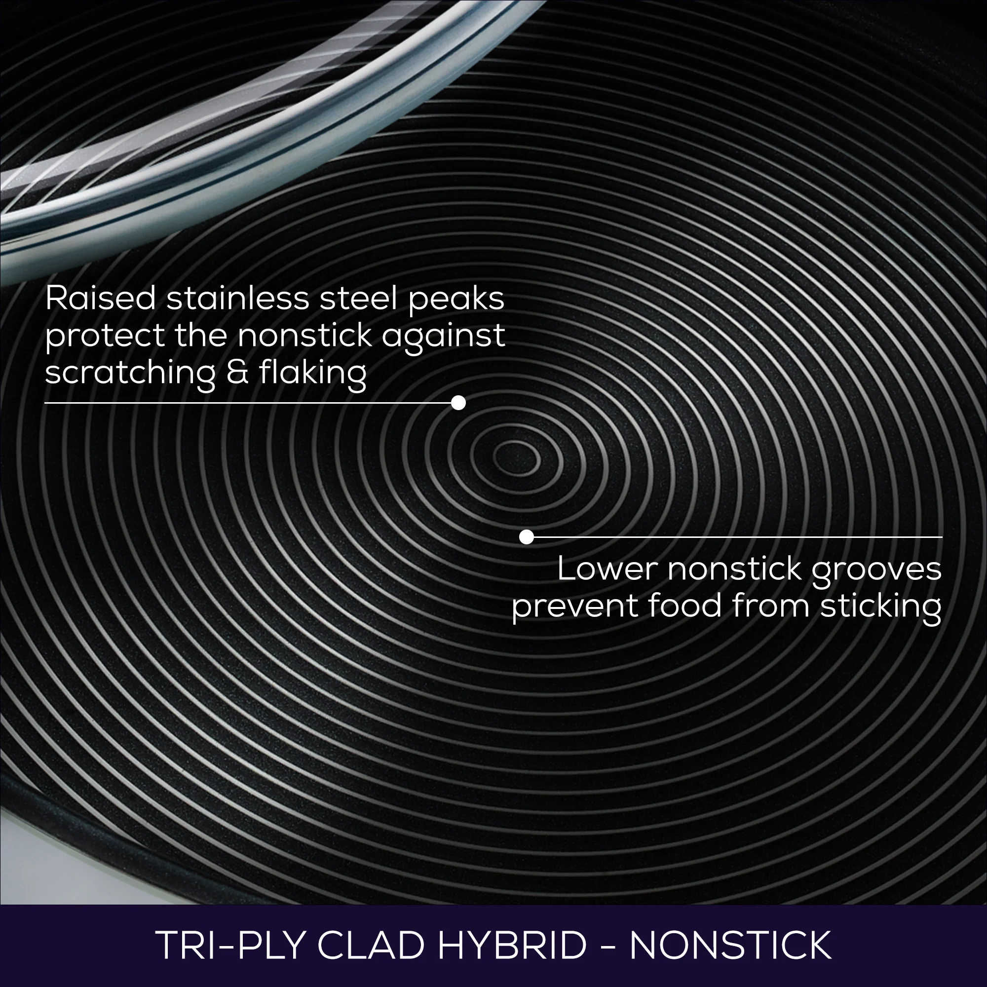 SteelShield™ Polished Stainless Steel Hybrid Non-Stick Saucepan & Lid - 3 Sizes - Image 4