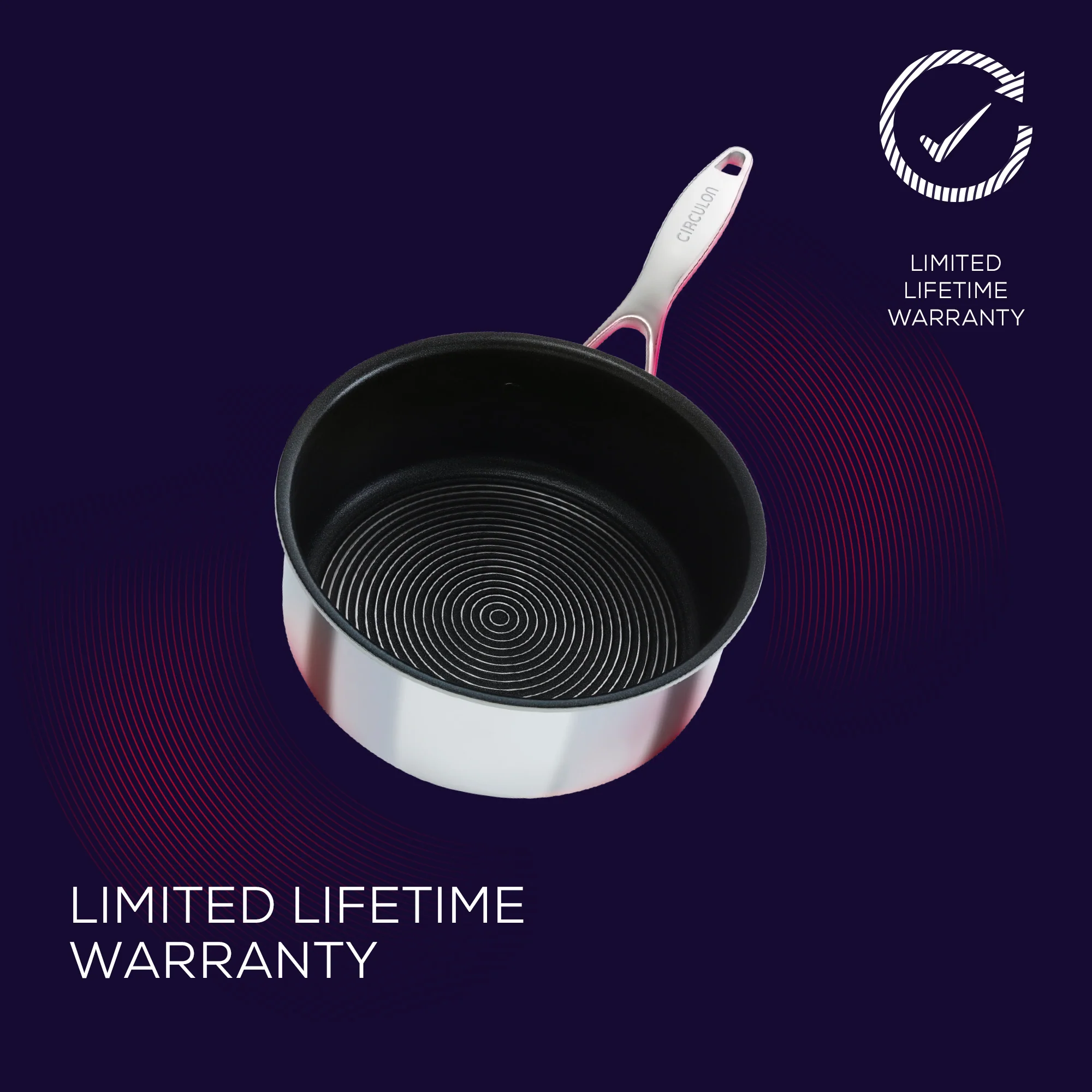 SteelShield™ Polished Stainless Steel Hybrid Non-Stick Saucepan & Lid - 3 Sizes - Image 9