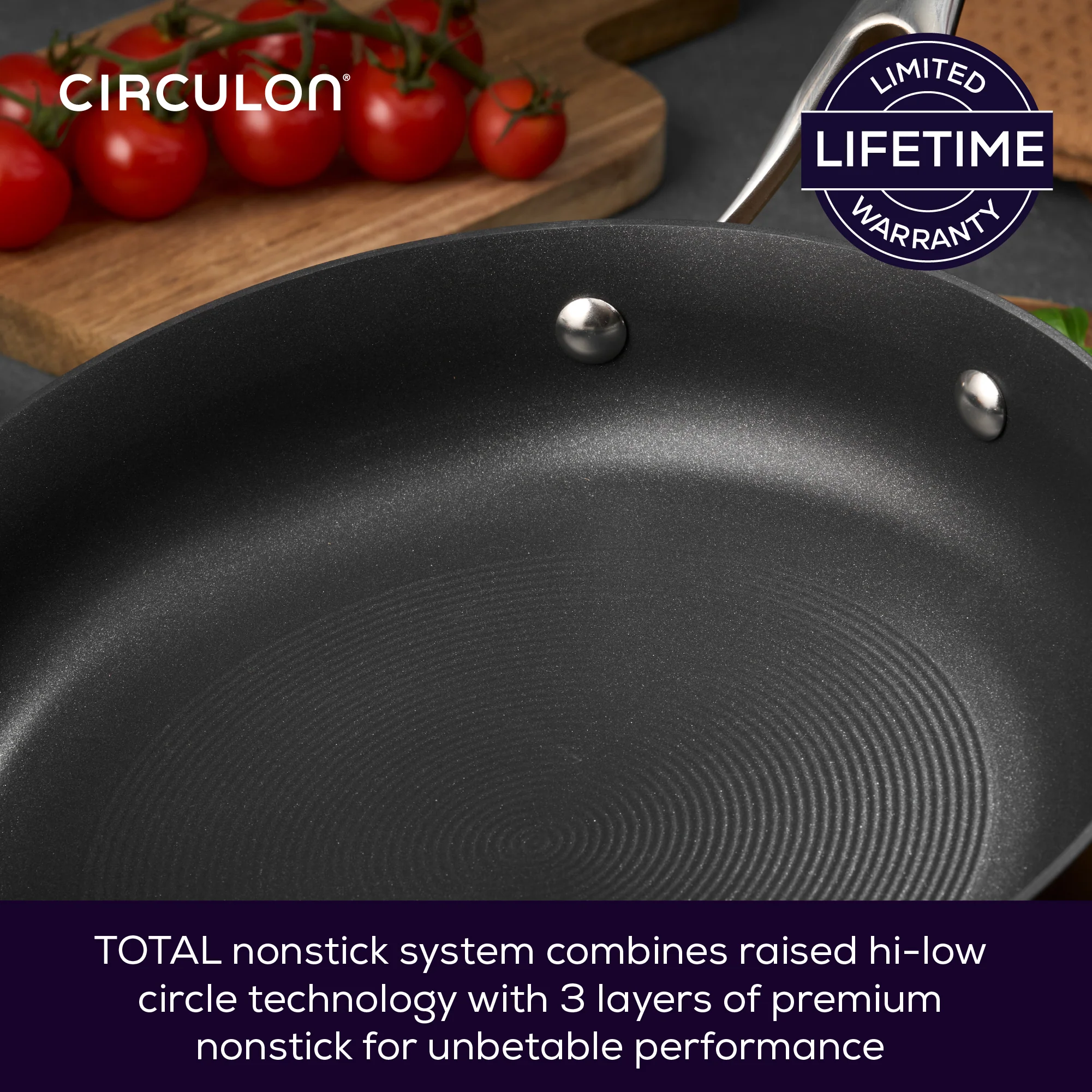 Style Non-Stick Induction Sauté Pan & Lid - 2 Sizes - Image 3